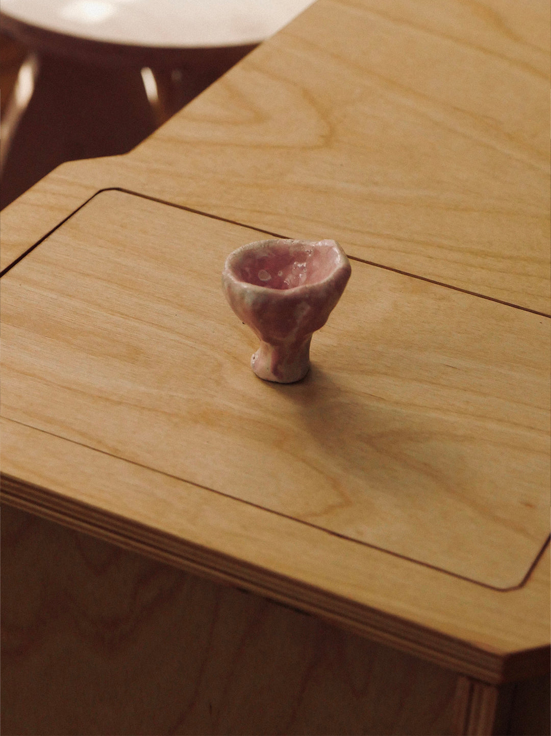 Ceramic knob, pink