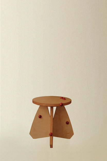 Riva Stool with Ladybugs