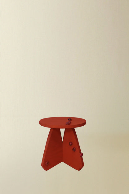 Riva Stool with Ladybugs