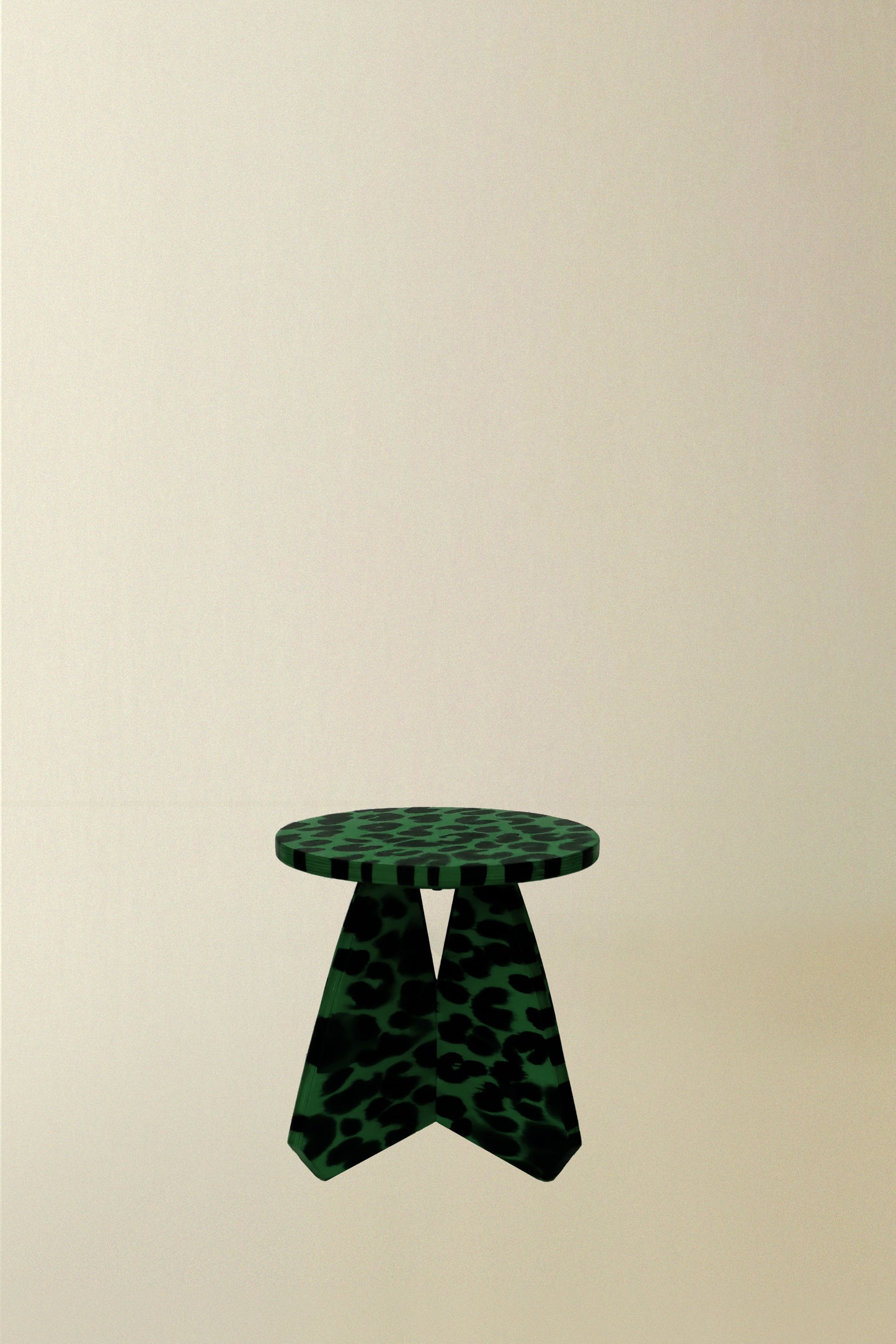 Riva Stool with Leopard Spots